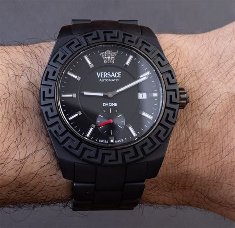 versace gmt automatic black ceramic|Versace medusa head logo.